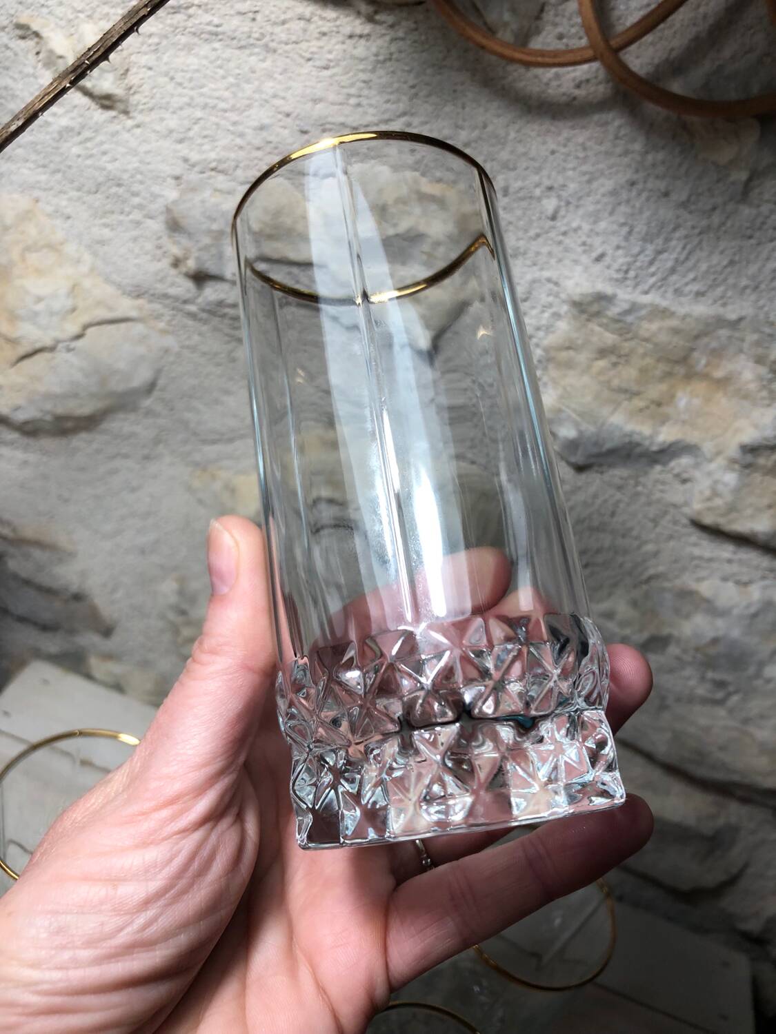 Large Vintage gold rimmed glasses