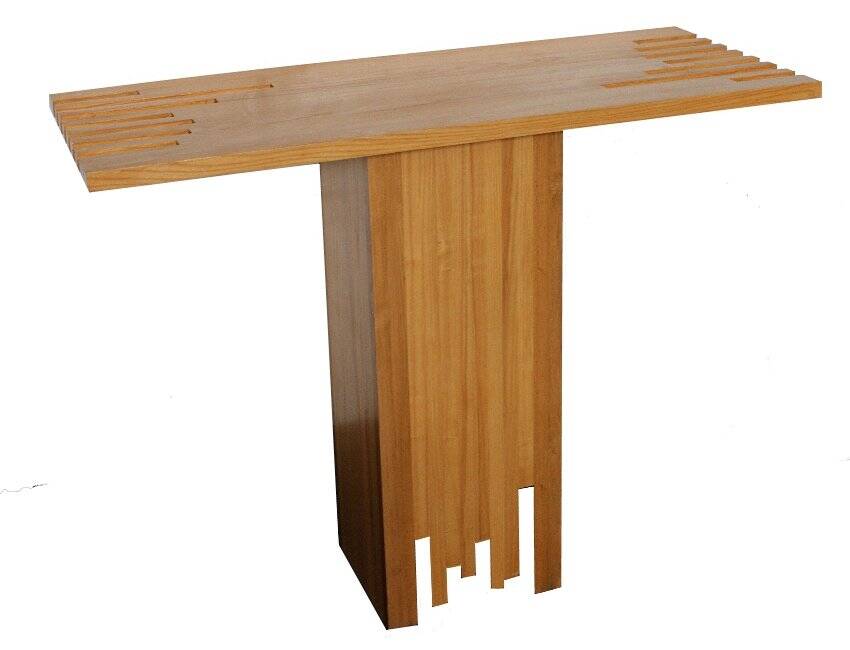 Modernist wooden console table, Italy