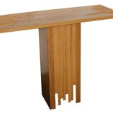 Modernist wooden console table, Italy