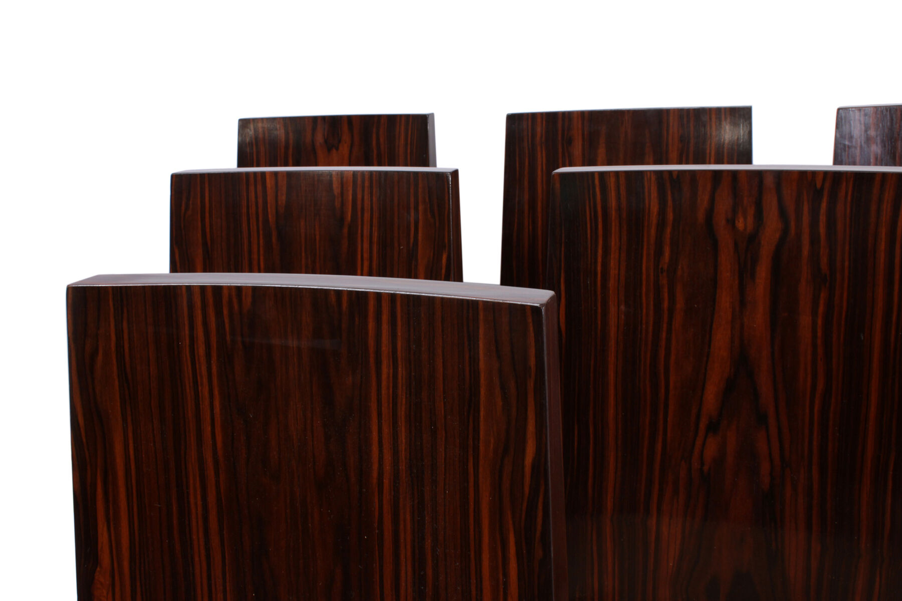 Art Deco macassar ebony dining chairs