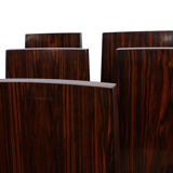 Art Deco macassar ebony dining chairs