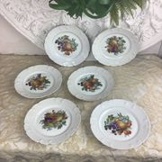6 Assiettes à dessert Porcelaine Limoges
