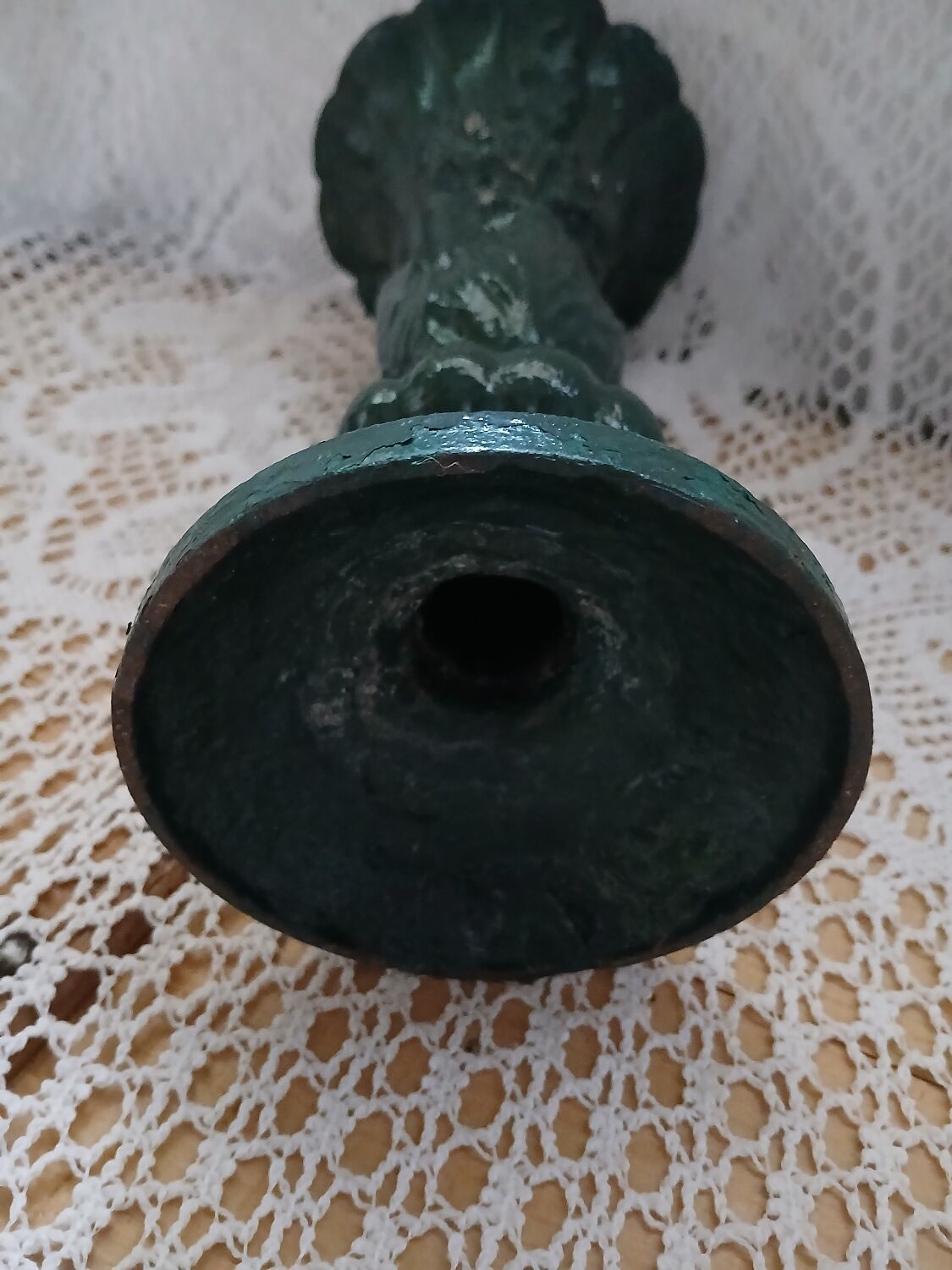 Antique cast iron vase