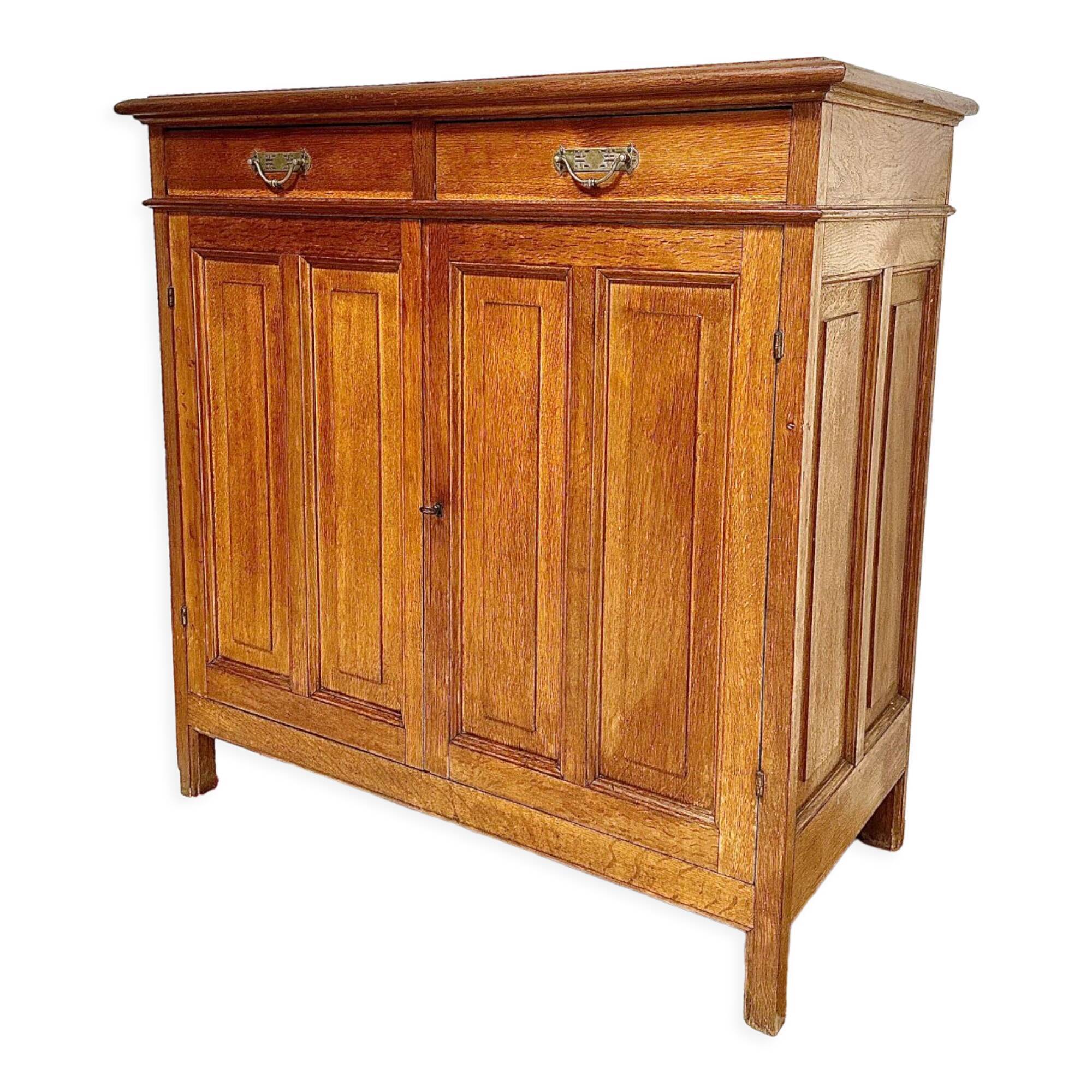 Vintage Parisian oak sideboard