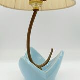 Ceramic lamp and brass circa 1955