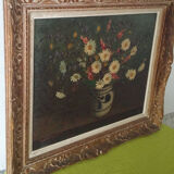 Oil on panel signed 79 cm x 69 cm