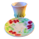 Barbotine De Bruyn Set Cachepot + Plate
