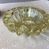Art Deco ashtray in crystal Pierre d'Avesn France Lorraine