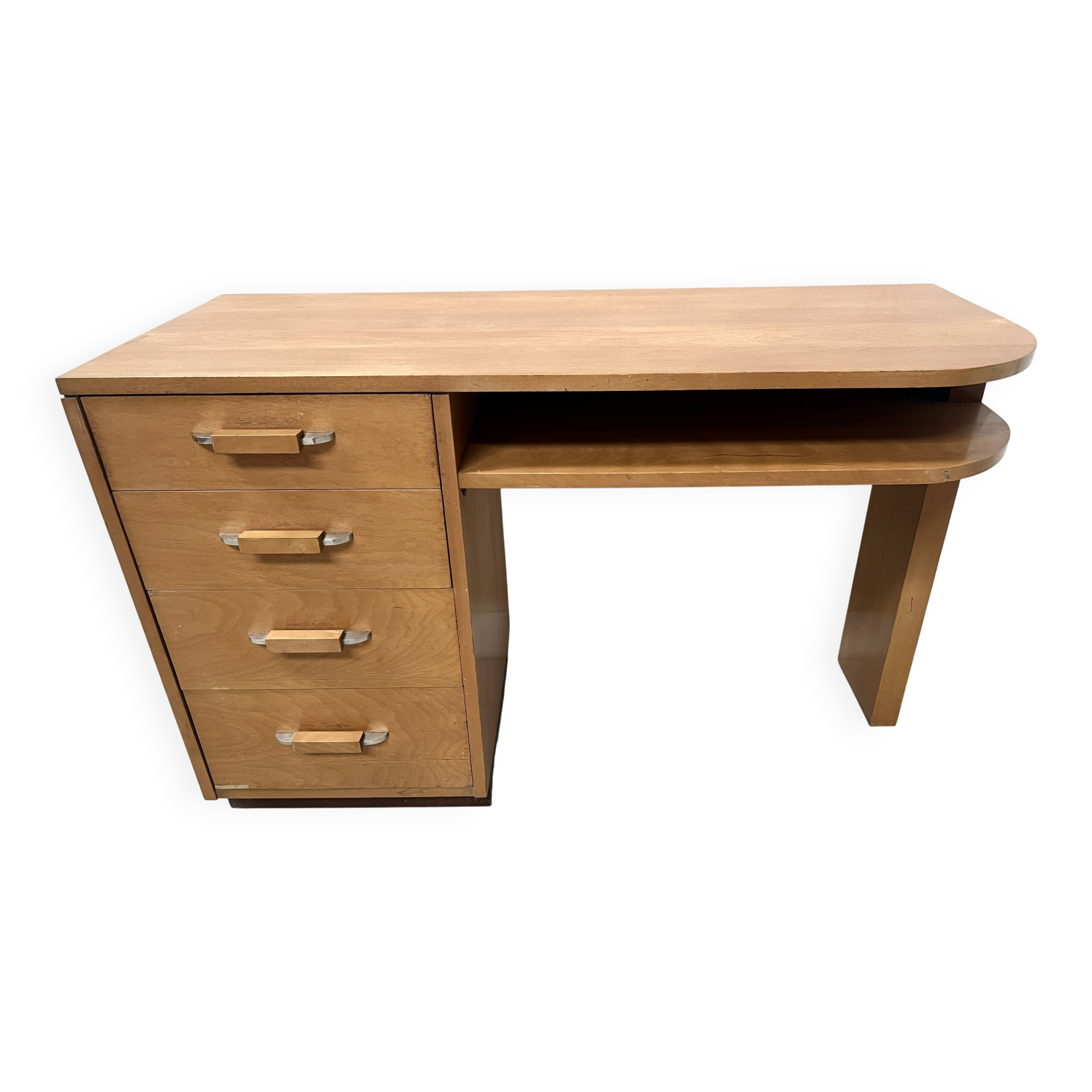20th century maple veneer style desk