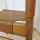 Vintage Janez Lajovic Leather Dining Chair: Mid-Century Modern 1980s