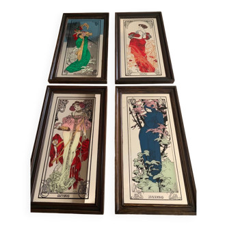 Alphonse Mucha mirrors “The 4 seasons”