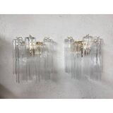 Murano glass "tronchi" wall sconces - a pair