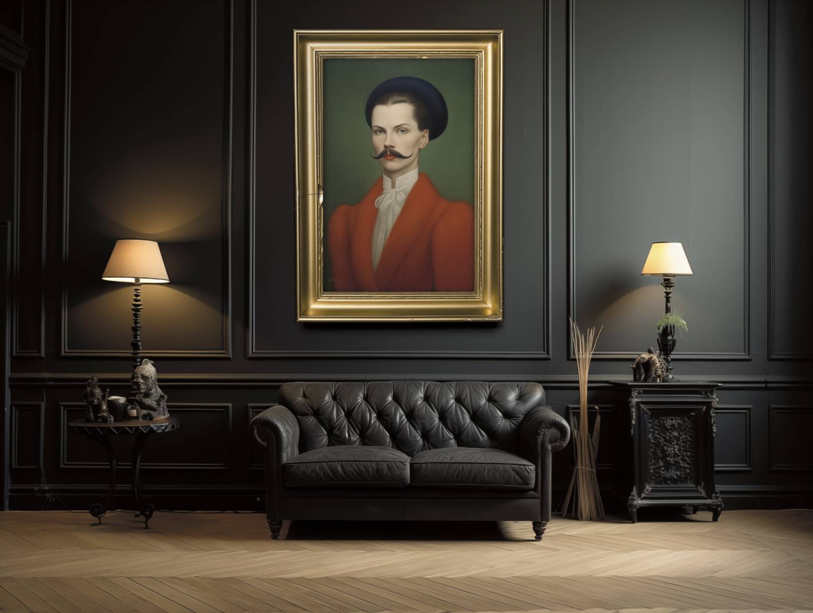 Portrait ancien - série “Les moustachu-e-s”