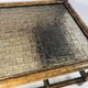 Vintage Manou rattan table