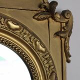 Miroir de cheminée en bois doré 125x190cm