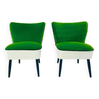 Pair of two-tone armchairs