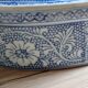 Oval Vintage Terrine in Blue and White Porcelain, Casserole with Lid