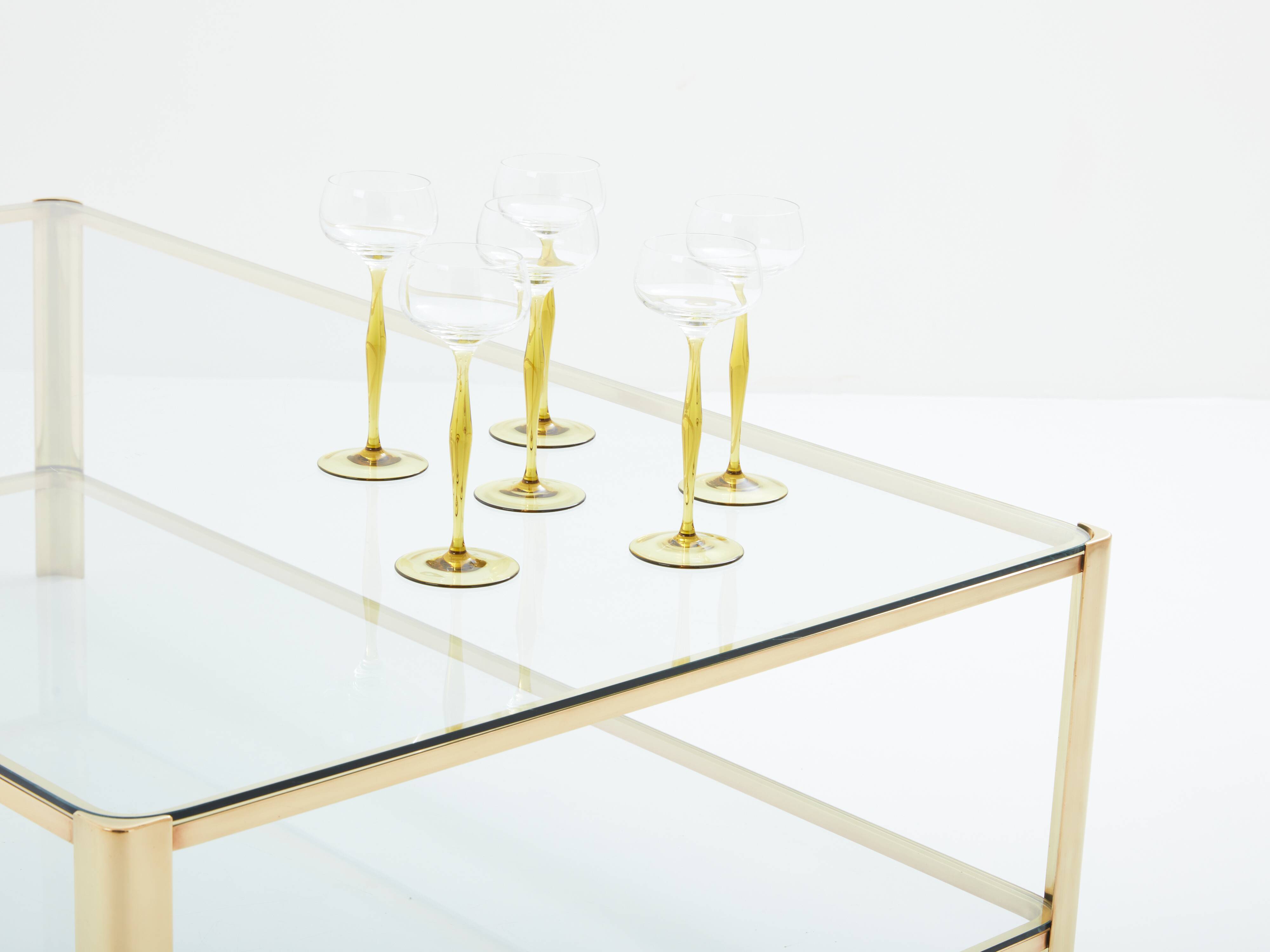 Bronze coffee table JT Lepelletier for Broncz circa 1960