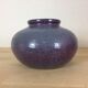 Vase purple ceramic ball
