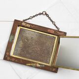 Antique Triptych Wall Mirror – Vintage 1940s Folding Dressing Table Mirror