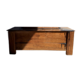 Large antique wooden chest