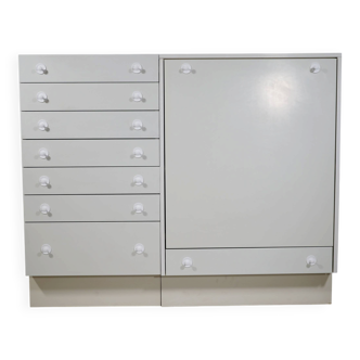 Postmodern highboard cabinet with fold-out desk by Interlübke, 1970s 1980s