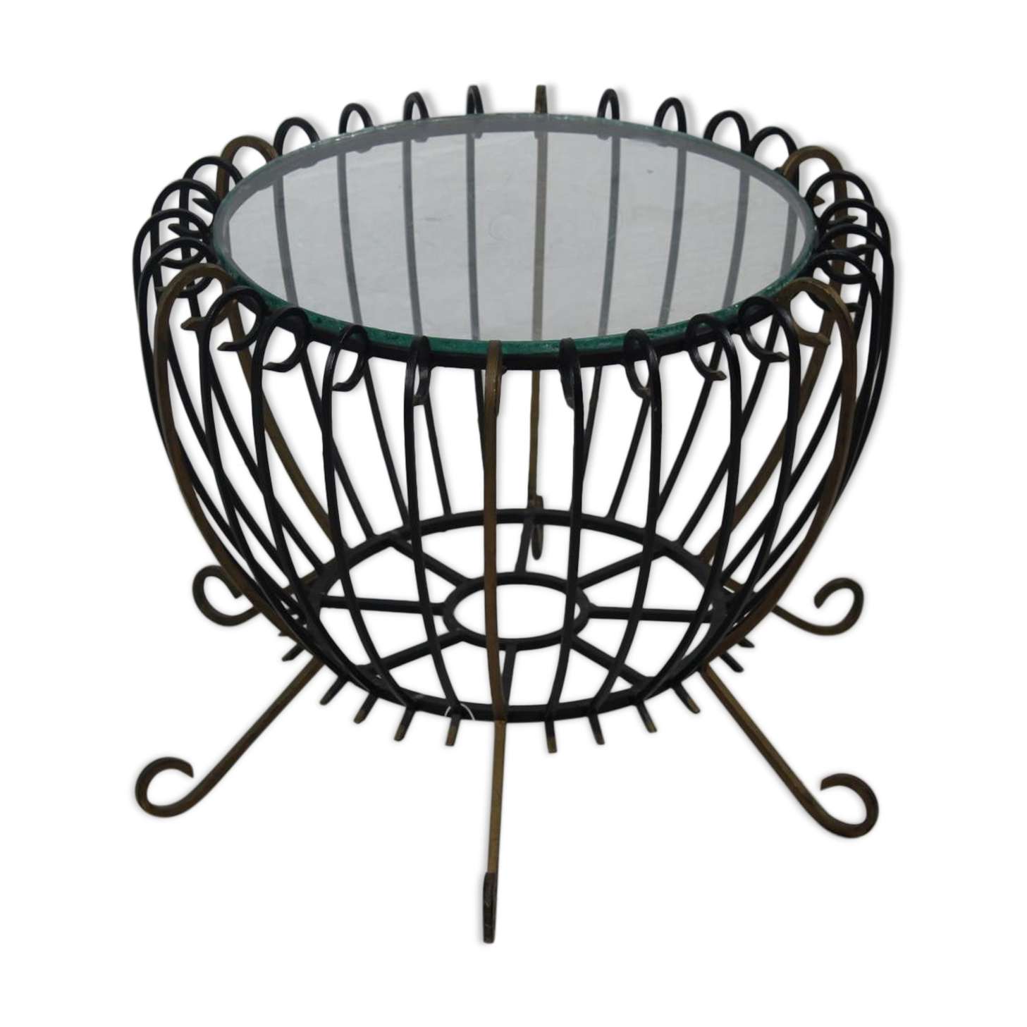 Table low vintage iron