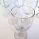 Engraved glass wine glasses