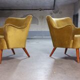 Armchair original years 50-60 Italian design gold
