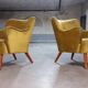 Fauteuil original années 50-60 design italien doré