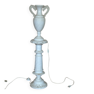 Alabaster column and its luminous basin