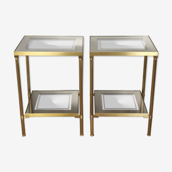 70&#39; brass side tables