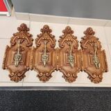 Coat rack, wooden hook