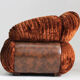 Vintage Italian 3 seater sofa velvet 1970s