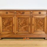 Buffet 3 portes en noyer, fin XIXème