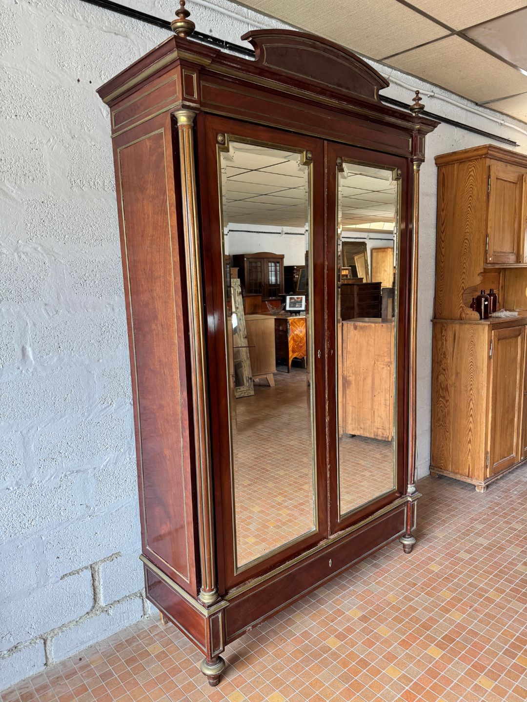 Louis XVI mahogany wardrobe