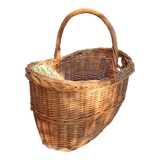 Ancien panier en osier ovale