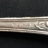 Silver metal cake shovel