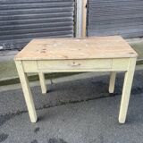 Table vintage 1900 en pin – Cuisine ou Bureau. Belle patine