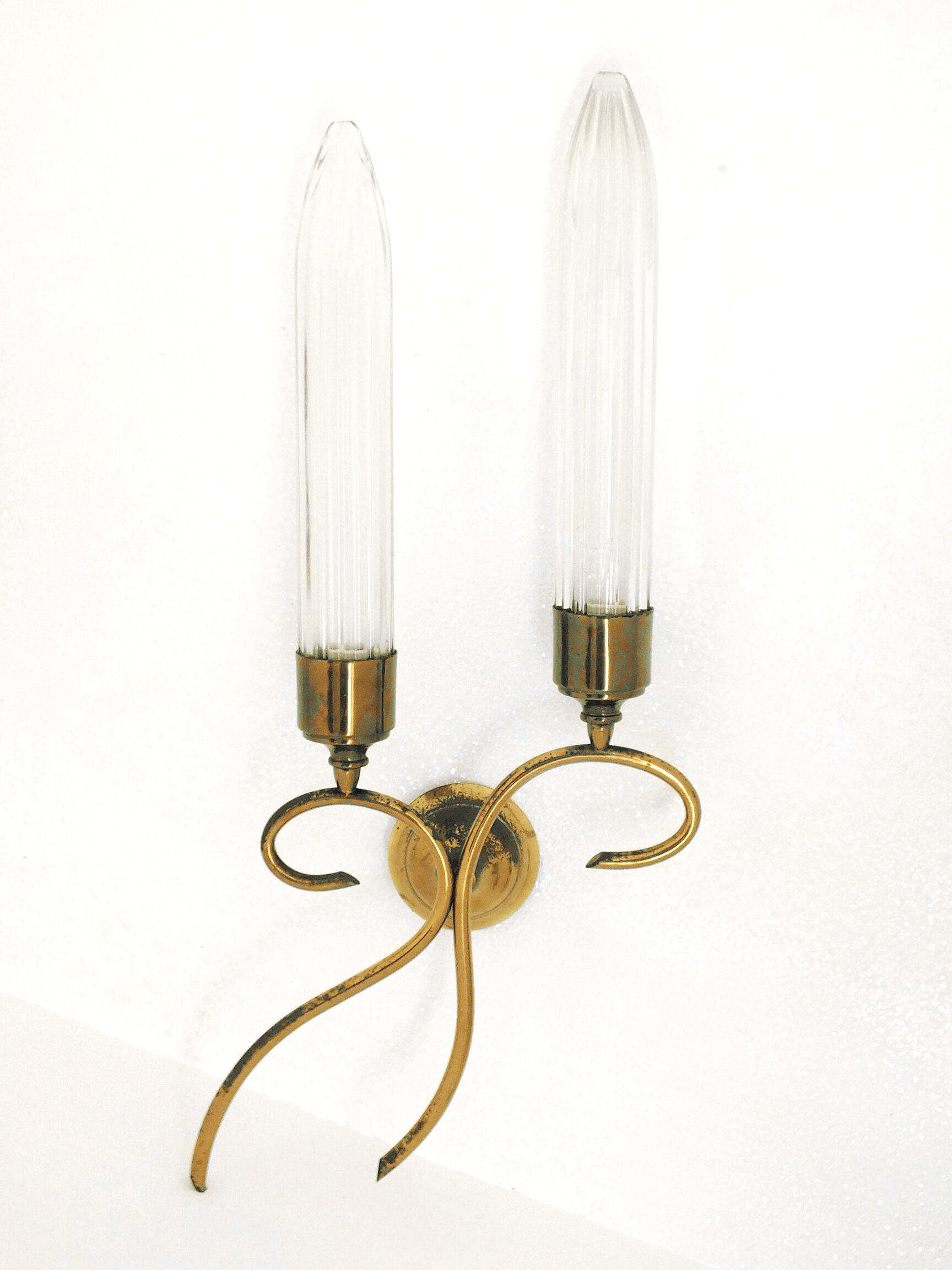 Angelo Lelli design three wall lamps by Arredoluce Italy 1950