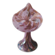 Volubilis vase in Murano glass. Pink speckled background. Height 21 cm.