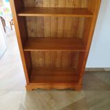 Beautiful bookshelf - solid pine - 5 shelves - country style - natural colour