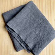 Antique hemp tablecloth / gray