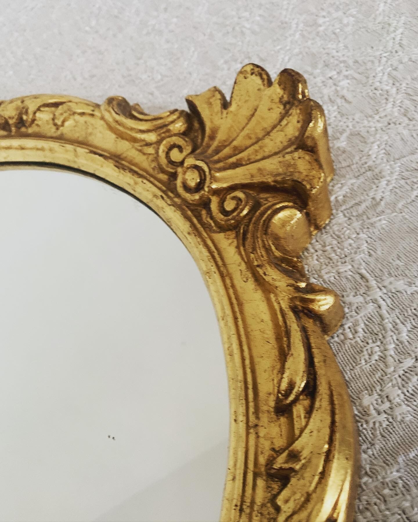 Golden wooden mirror  42x61cm