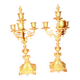 pair of gilded bronze candlesticks with 4 candle holders in "Louis XVI" style, 19th century