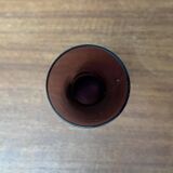 German mid-century diabolo glass vase from the 1960s.