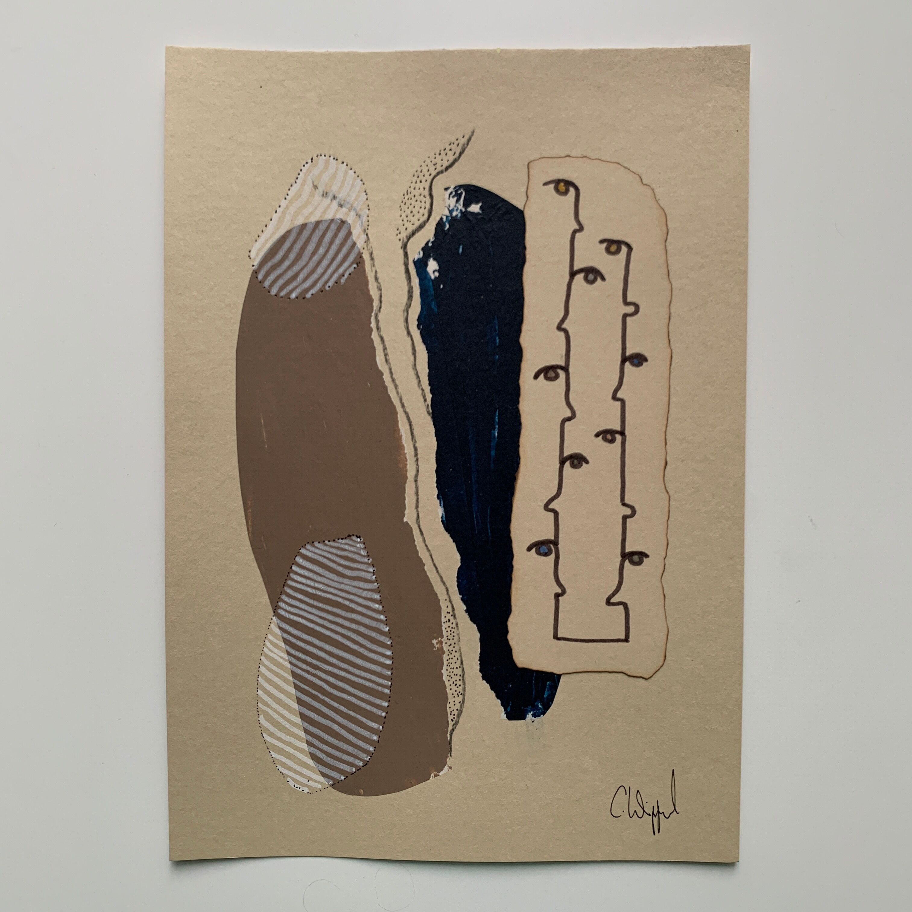 Collage 'nonames vii' series 'names'