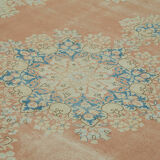 Handmade Oriental Contemporary 1980s 291 cm x 414 cm Beige Wool Carpet