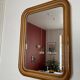 Miroir vintage années 70 rectangulaire camel/rose poudre