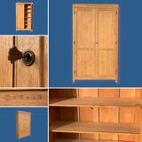 Parisian wardrobe solid oak raw 1940